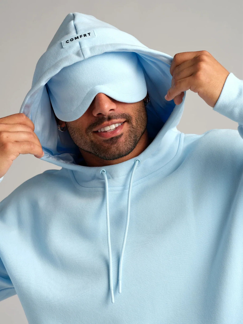 Travel Pullover Hoodie - Baby Blue