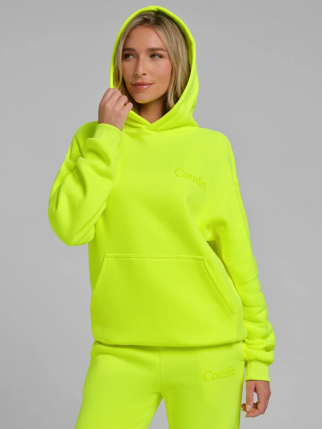Pullover Hoodie - Electric Yellow