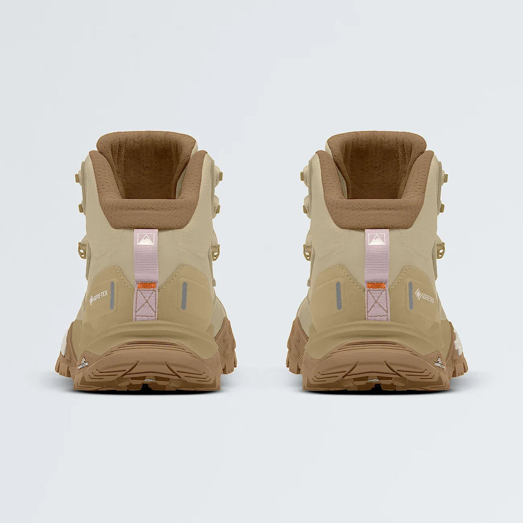 Women's Waterproof Mid Hiking Boots - Pale Khaki
