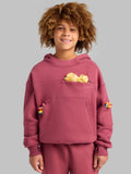 Kids Graphic Hoodie - Berry
