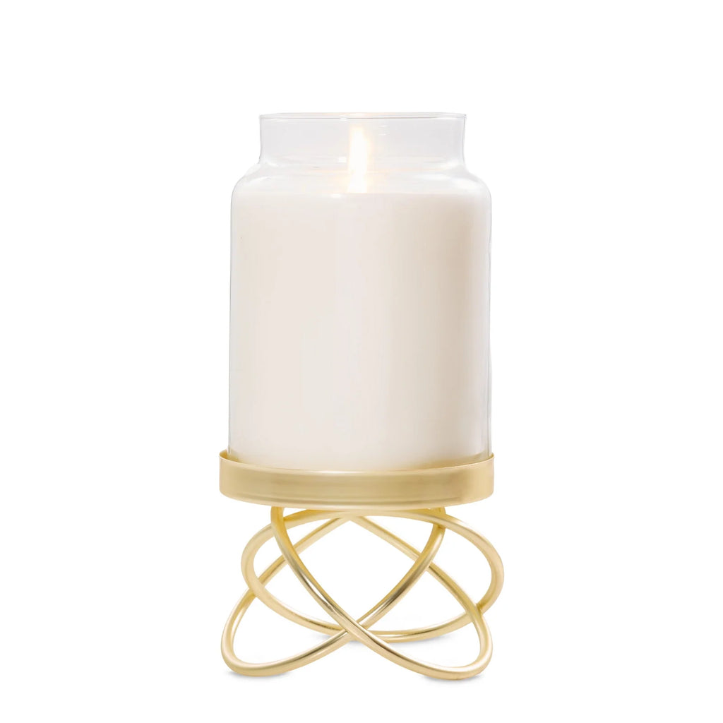 Gold Jar Candle Pedestal