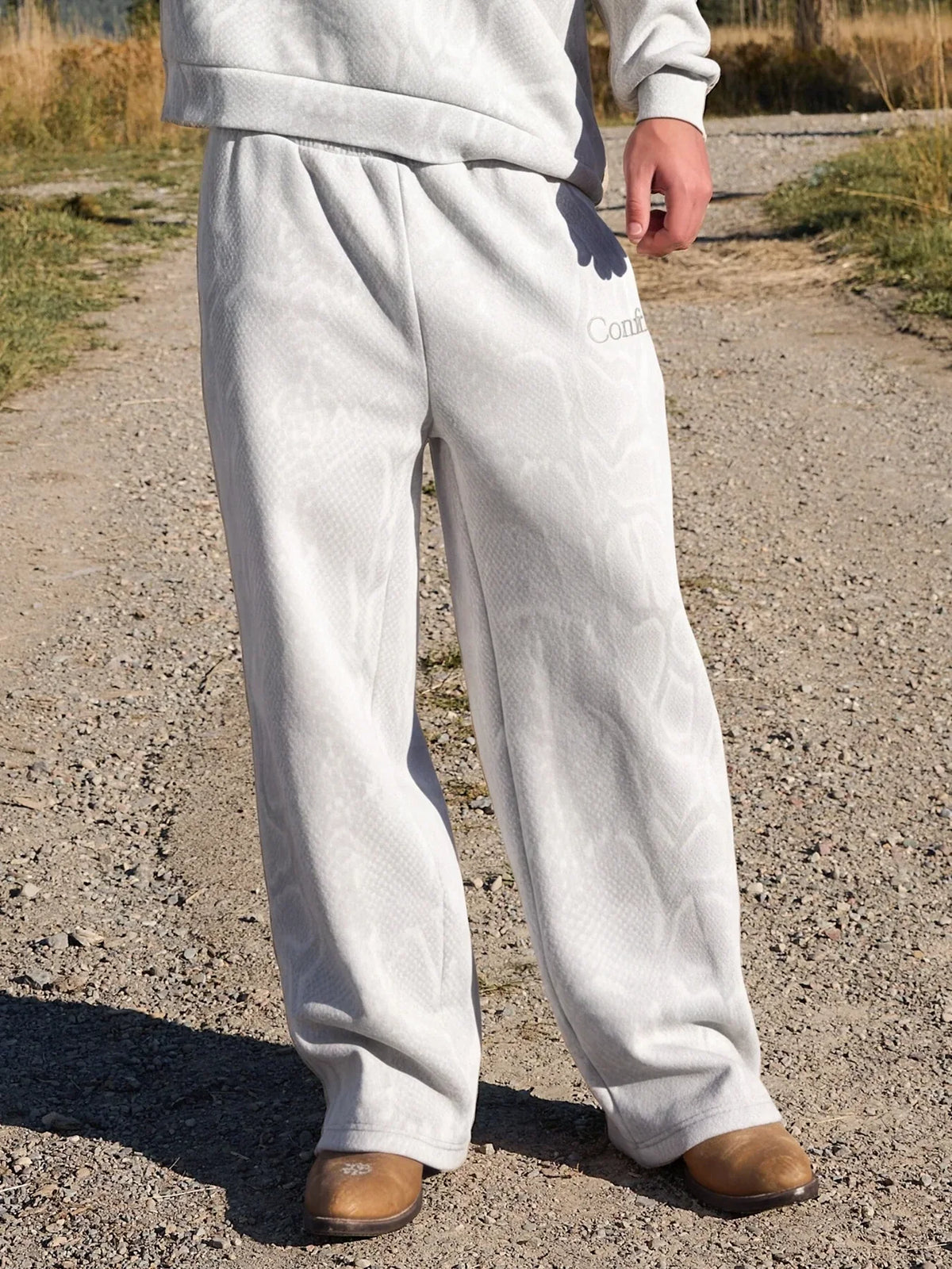 Straight-Leg Sweatpants - Snow Snake