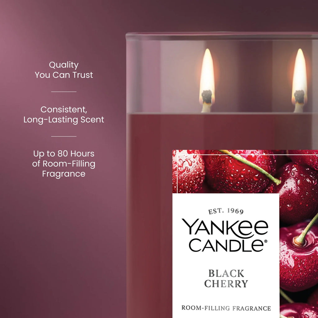 Large Tumbler Candle - Black Cherry
