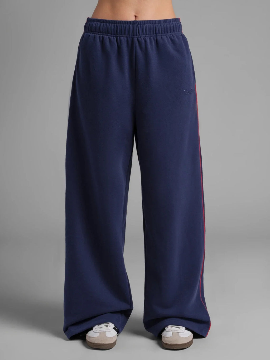 Lightweight Wide Leg Sweatpants - Blue