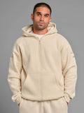 Zip Front Hoodie - Bone