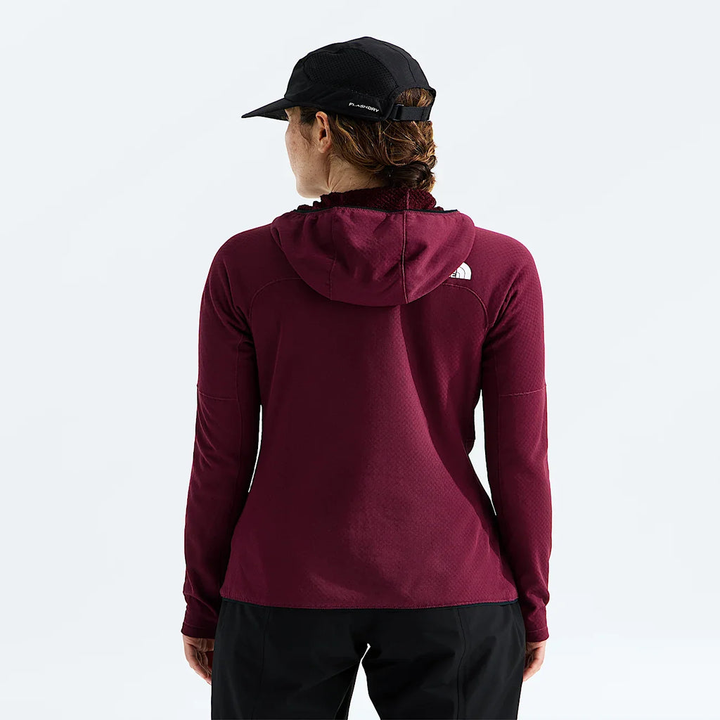 Women's Full-Zip Fleece Climbing Hoodie - Burgundy