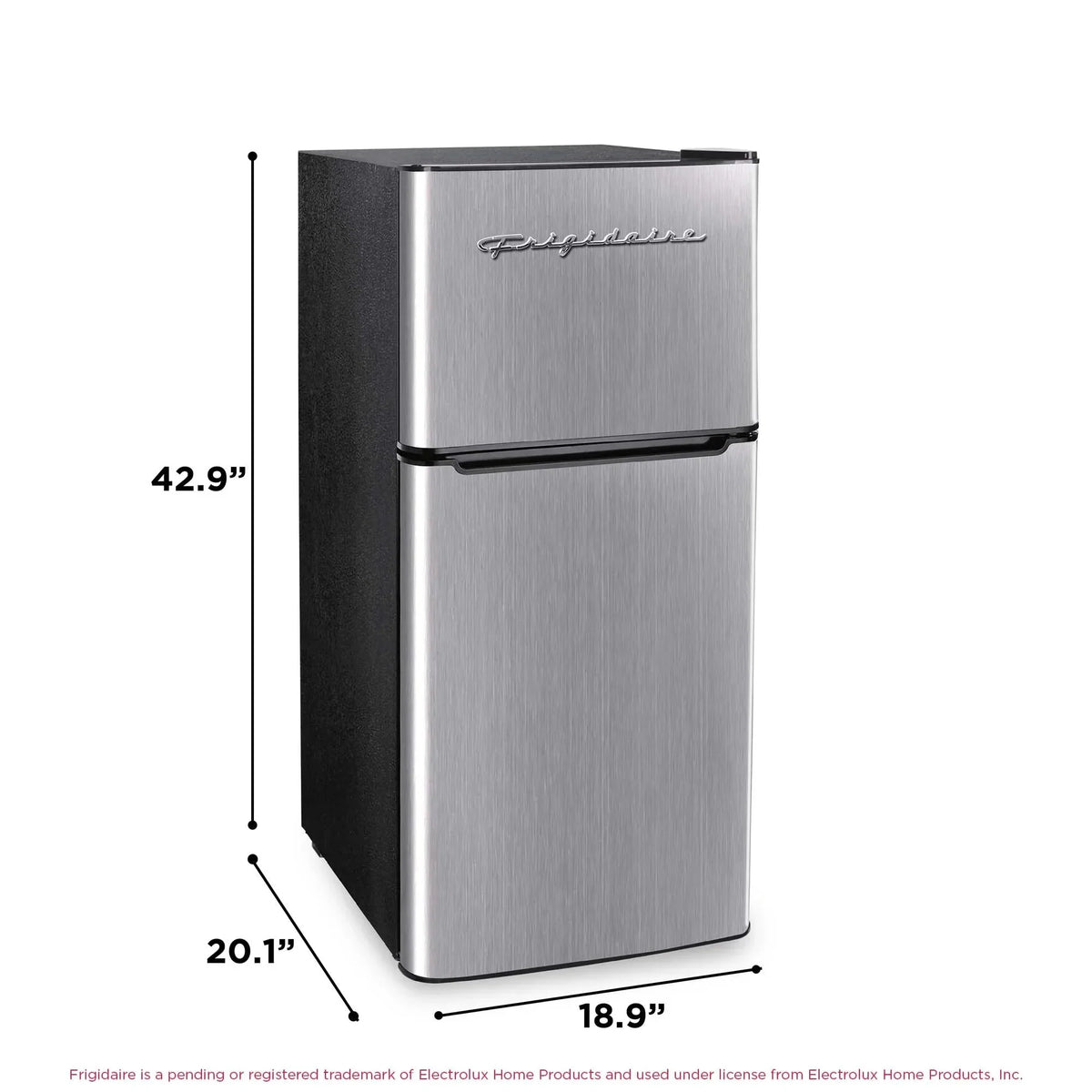 Frigidaire 4.5 Cu. Ft. 2-Door Compact Refrigerator With Chrome Trim - EFR451, Platinum