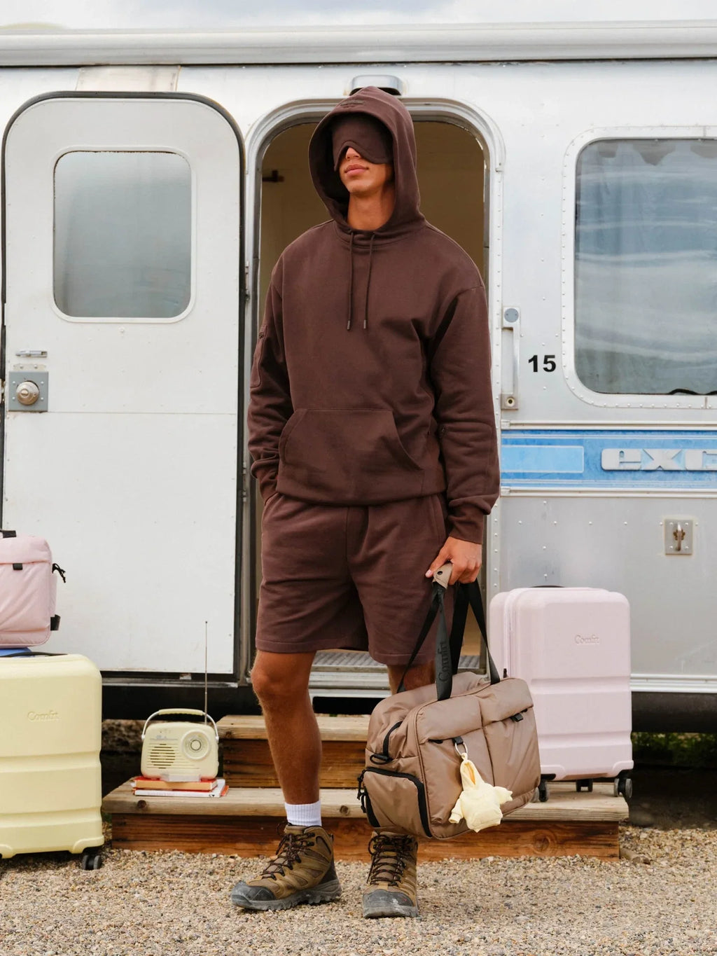 Lightweight Travel Hoodie - Espresso