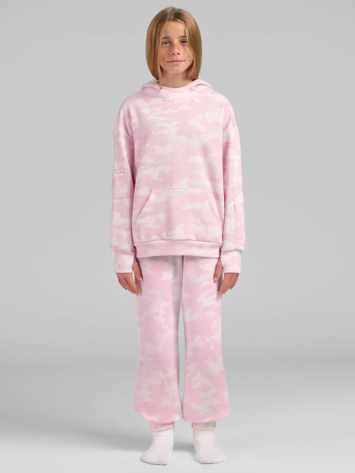 Kids Lightweight Hoodie - Candy Camo