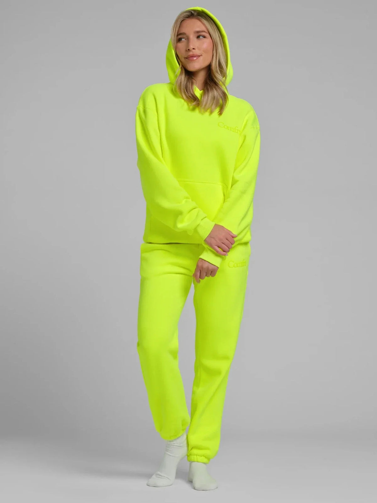 Pullover Hoodie - Electric Yellow