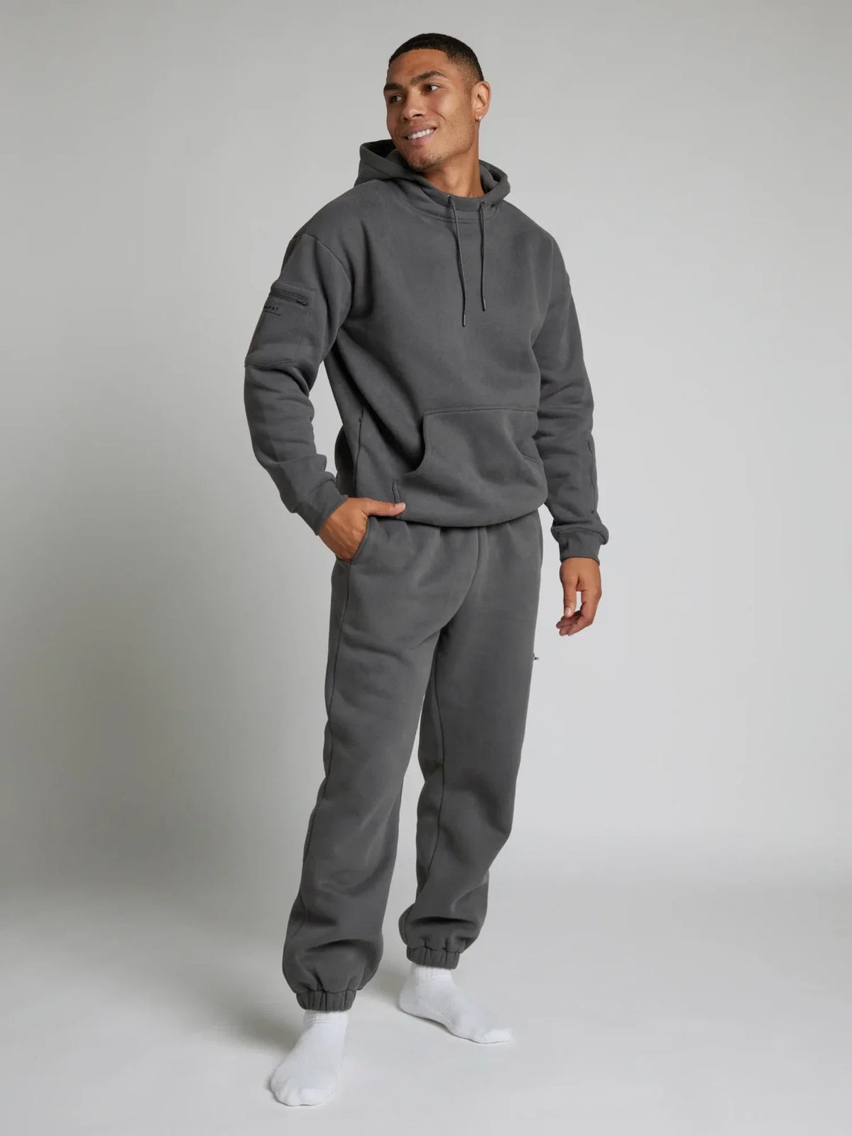Travel Pullover Hoodie - Steel Grey