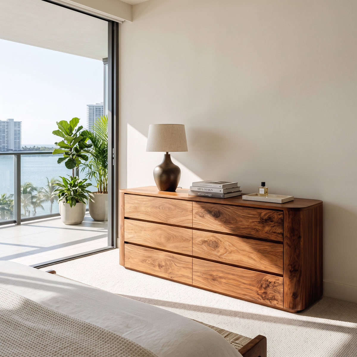 Modern Natural Grain Dresser For Bedroom