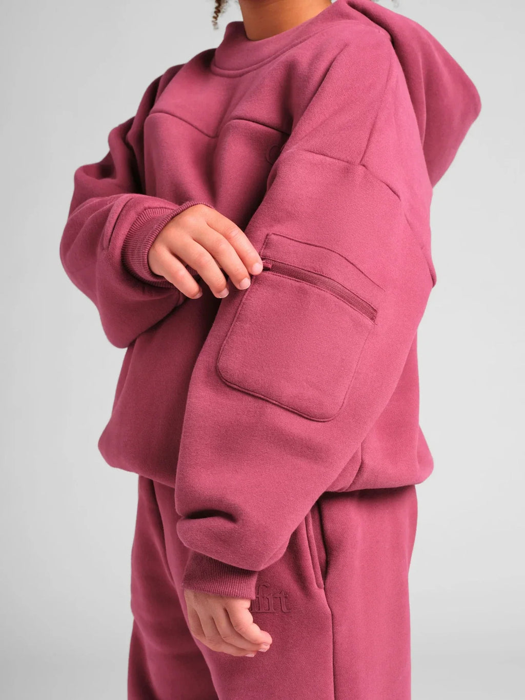 Kids Graphic Hoodie - Berry