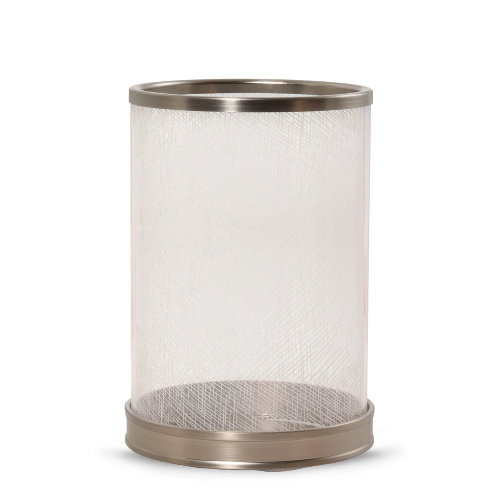 Silver Accent Jar Candle Holder