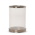 Silver Accent Jar Candle Holder