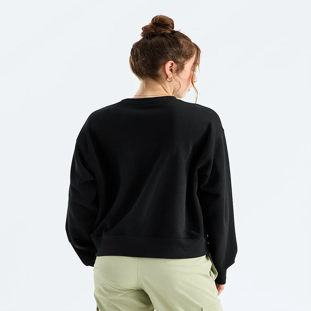 Women's Oversized Crewneck Sweatshirt - Black