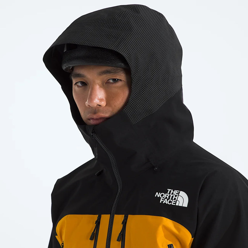Men's Waterproof Shell Jacket - Gold/Black