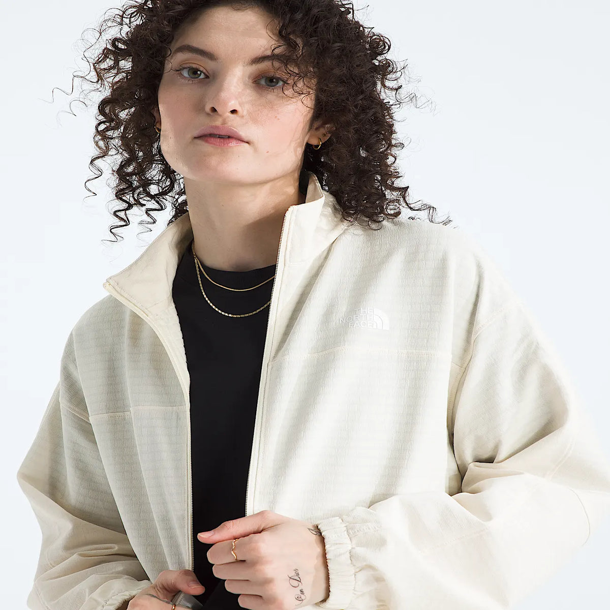 Women's Full-Zip Fleece Jacket - White