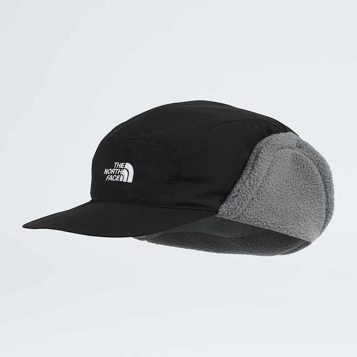 Earflap Winter Hat - Black And Gray
