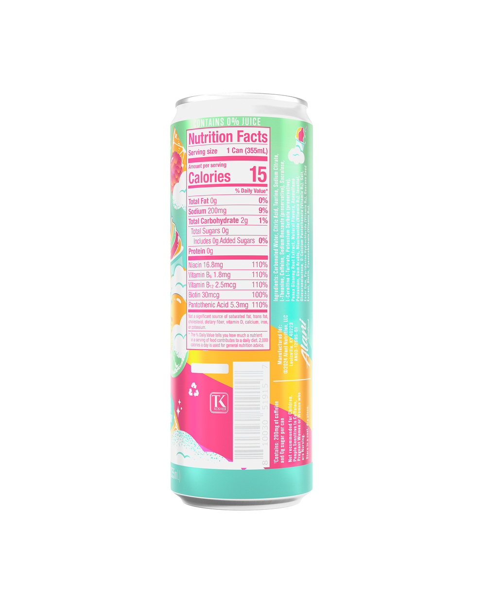 Zero Sugar Energy Drink - Orange Raspberry Lime