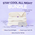 Cooling Comforter, 2 Pillows and Eye Mask Set