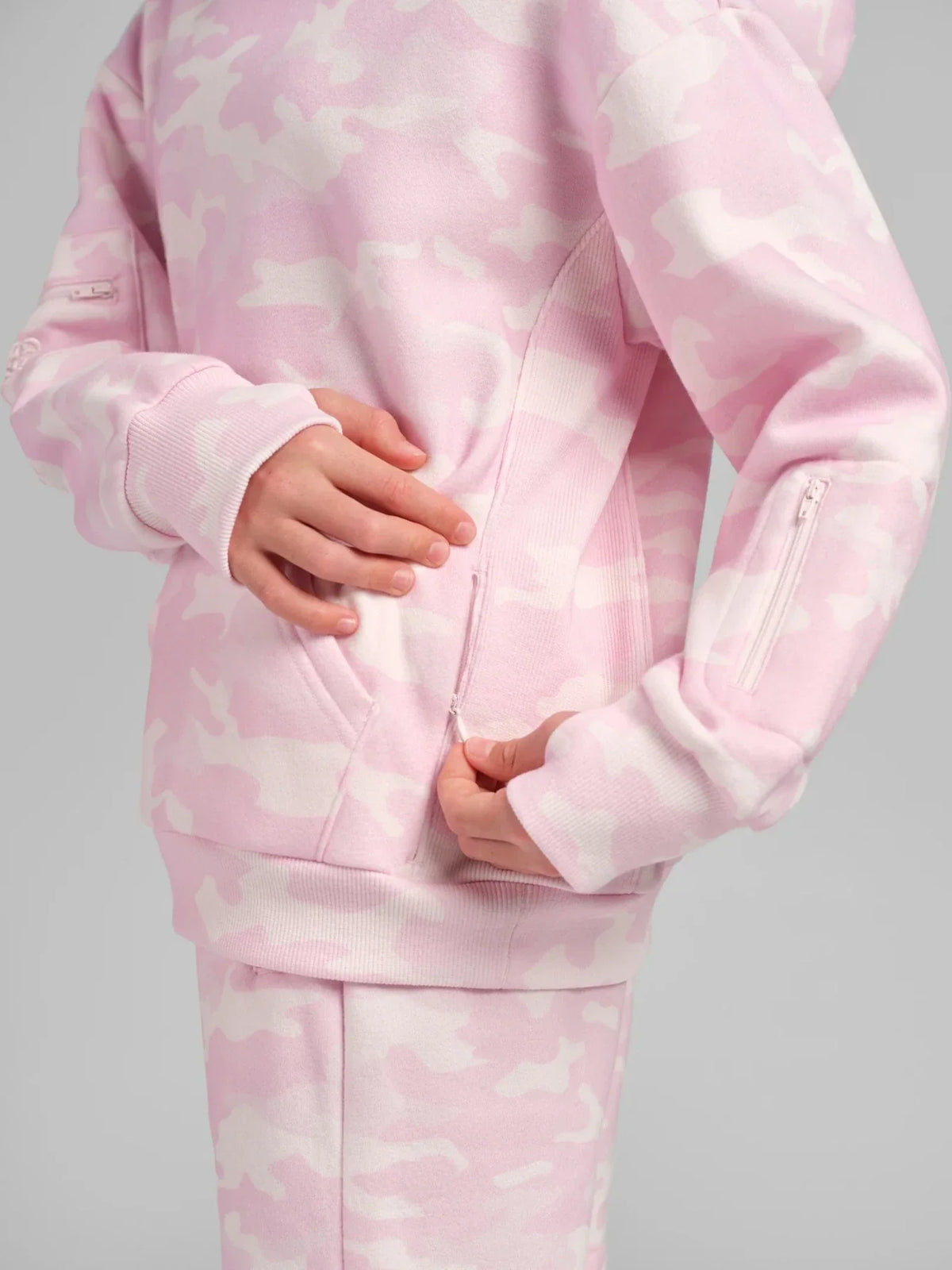 Kids Lightweight Hoodie - Candy Camo