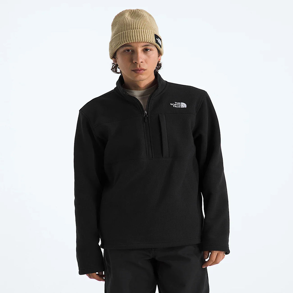 Men's Quarter-Zip Fleece Pullover - Black