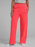 Straight Leg Sweatpants - Hot Fuchsia
