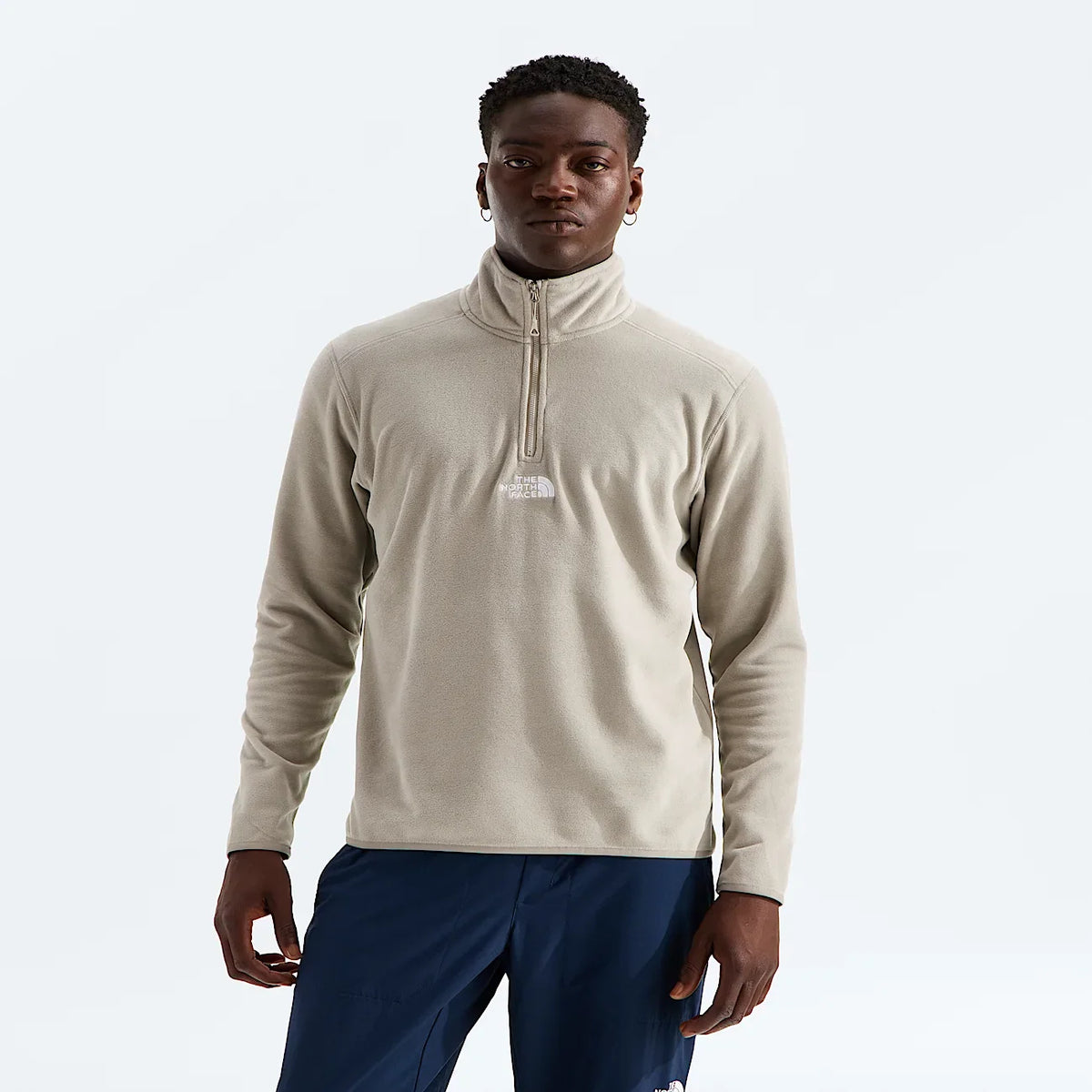 Men's Quarter-Zip Fleece Pullover - Stone