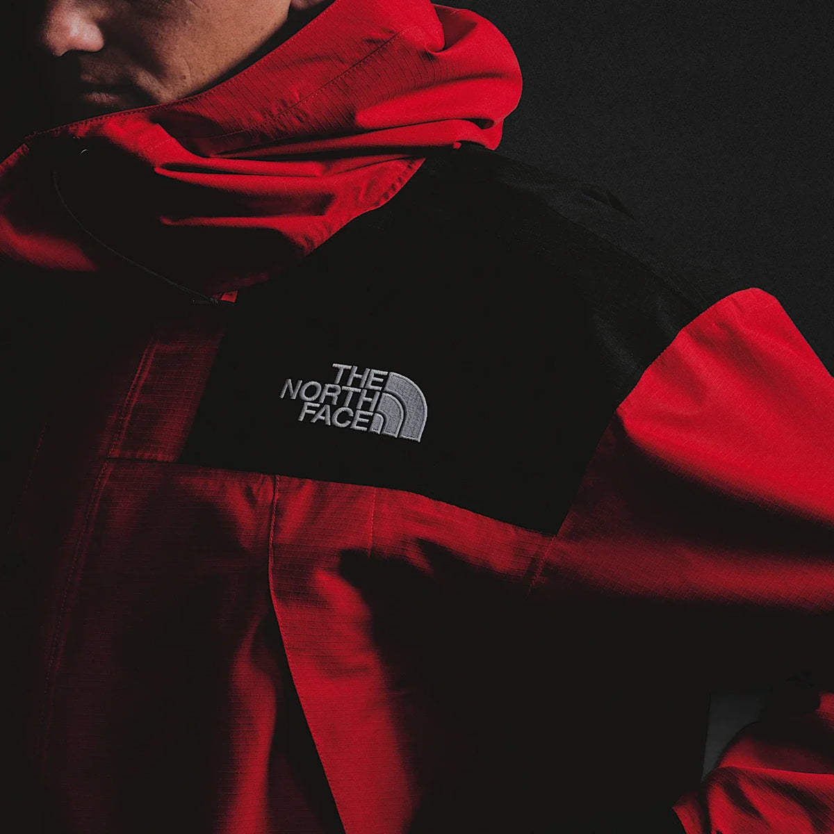 Men's Waterproof Shell Jacket - Red/Black