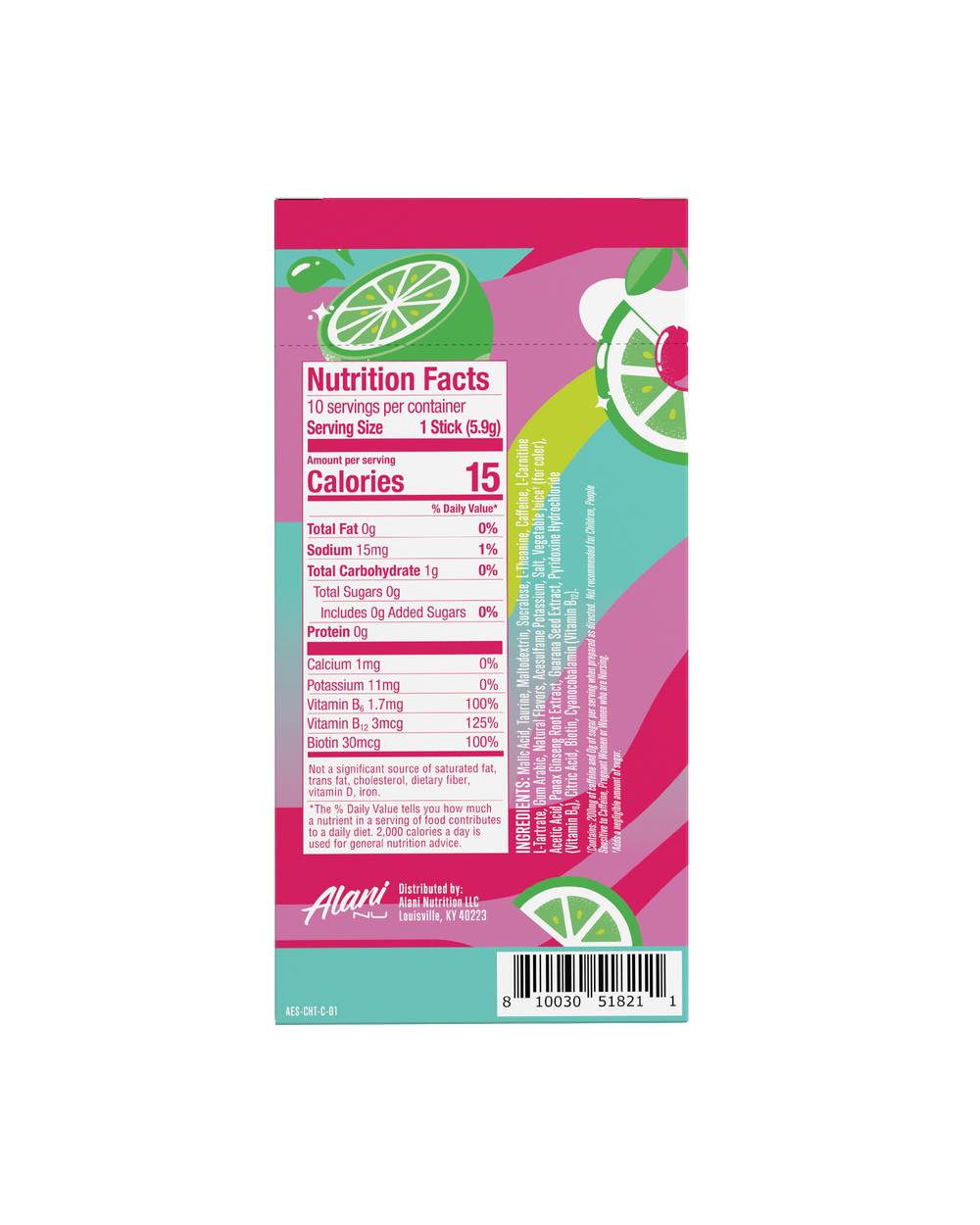 Energy Drink Mix Sticks - Cherry Twist