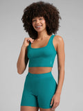 Ribbed Cropped Tank Top - Snow