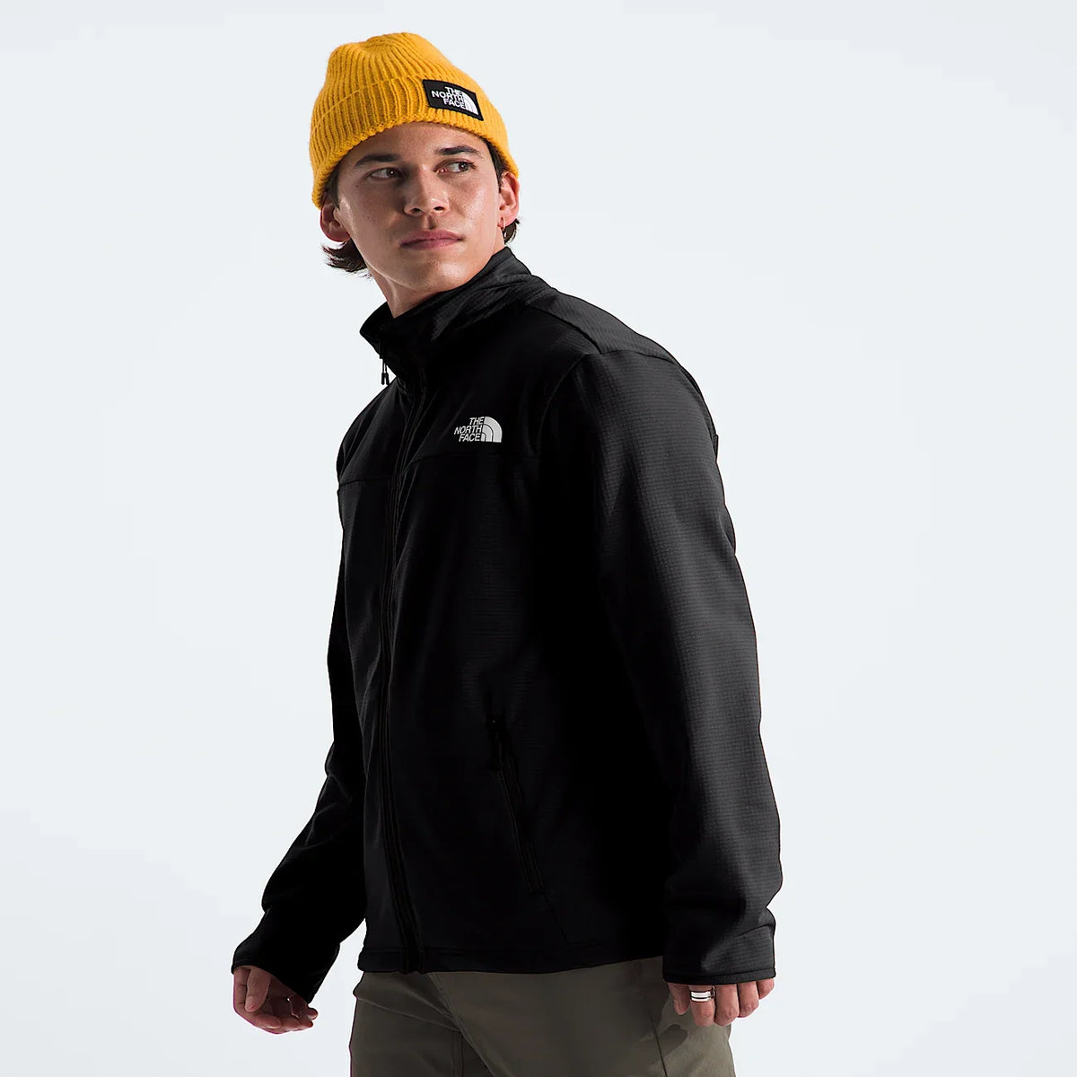 Men's Grid Fleece Full-Zip Jacket - Rust