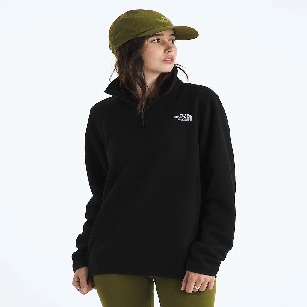 Women's Quarter-Zip Fleece Jacket - Black