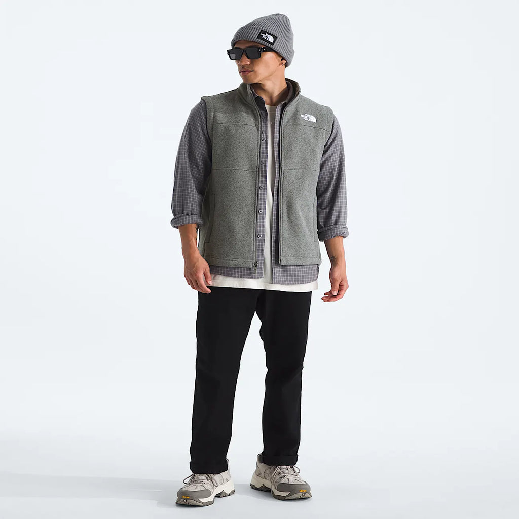 Men's Full-Zip Fleece Vest - Gray