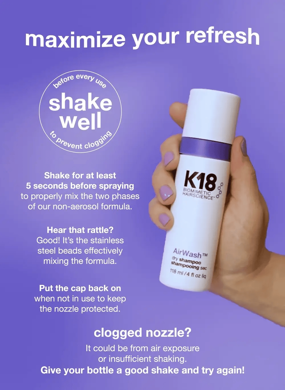 Mini Non-Aerosol Dry Shampoo