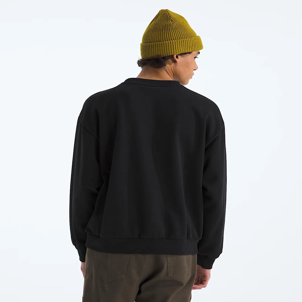 Men's Oversized Crewneck Sweatshirt - Black