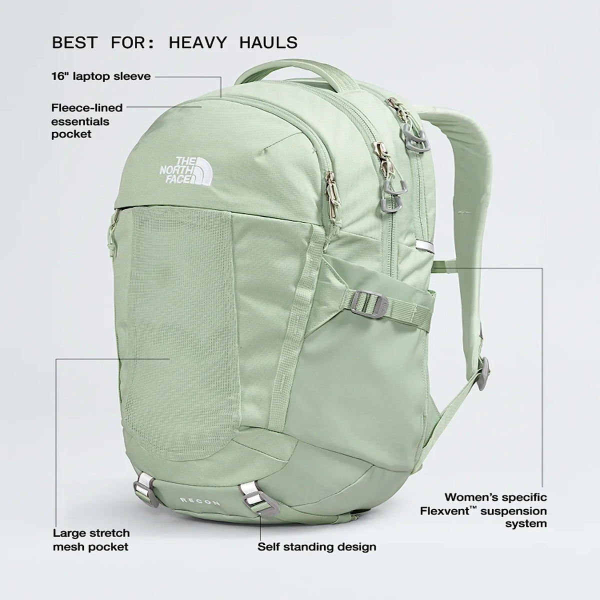 Women's Commuter Backpack - Cream and Black