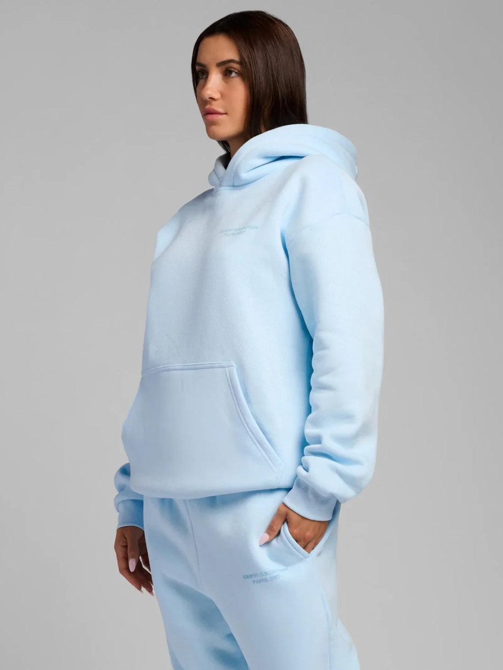 Pastel Pullover Hoodie - Baby Blue