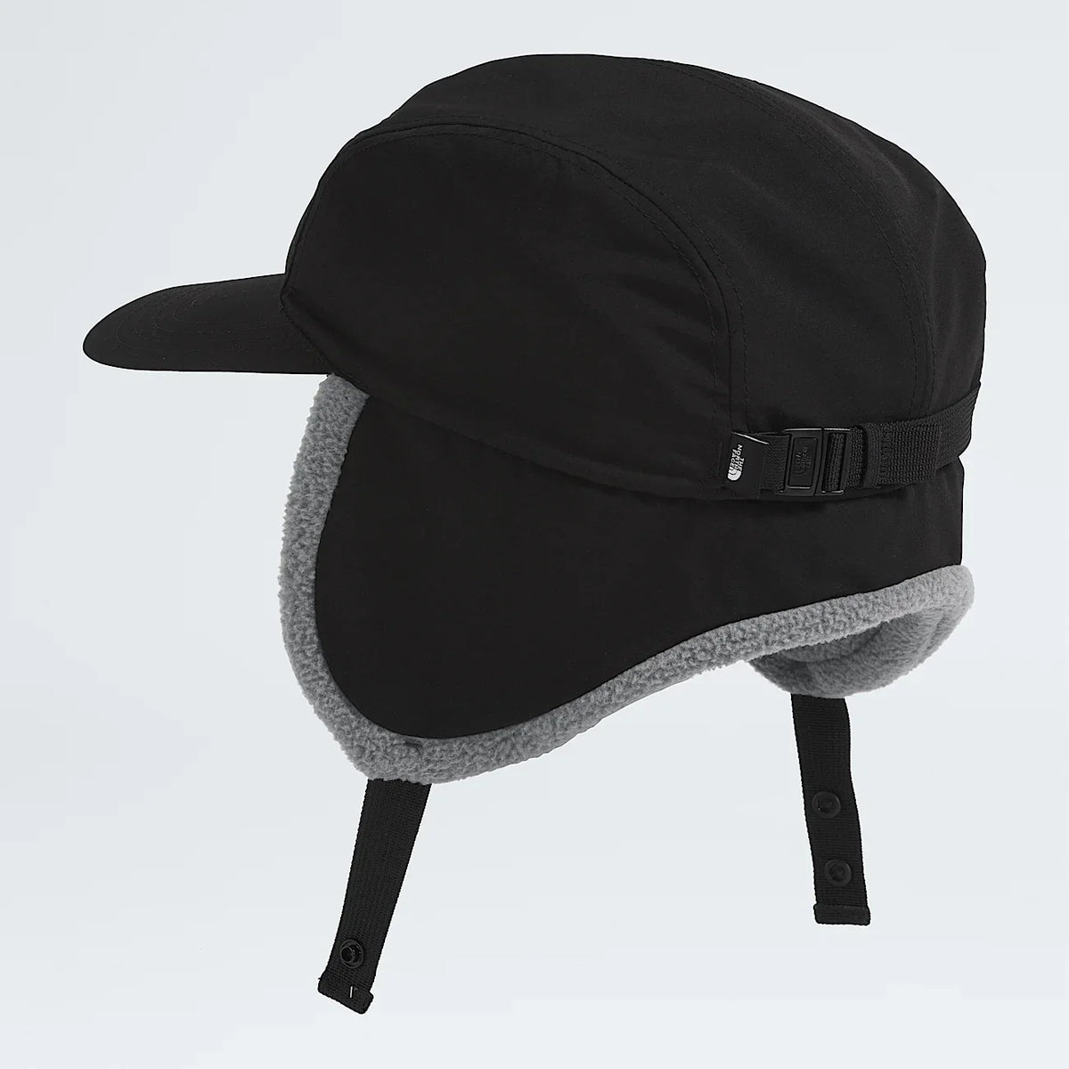 Earflap Winter Hat - Black And Gray