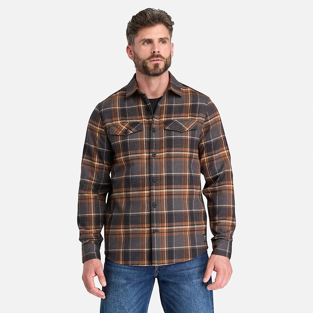 Men's Double-Pocket Flannel Work Shirt