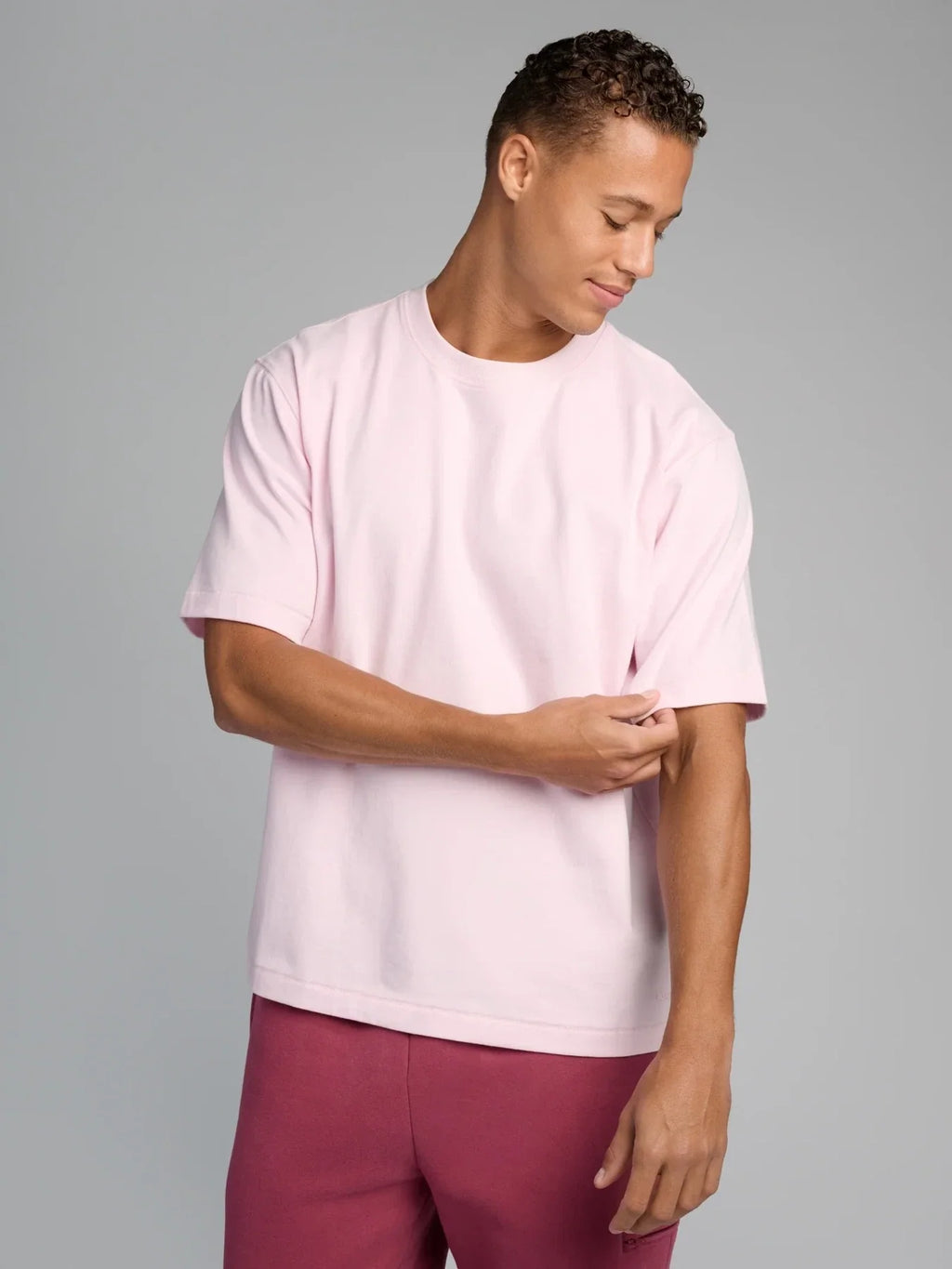 Heavyweight Boxy T-Shirt - Powder Pink