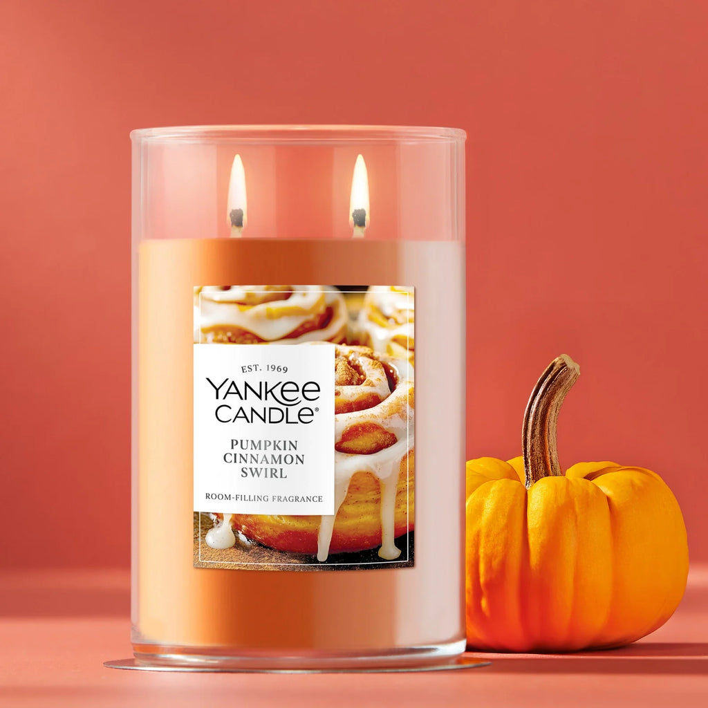 Large Tumbler Candle - Pumpkin Cinnamon Swirl