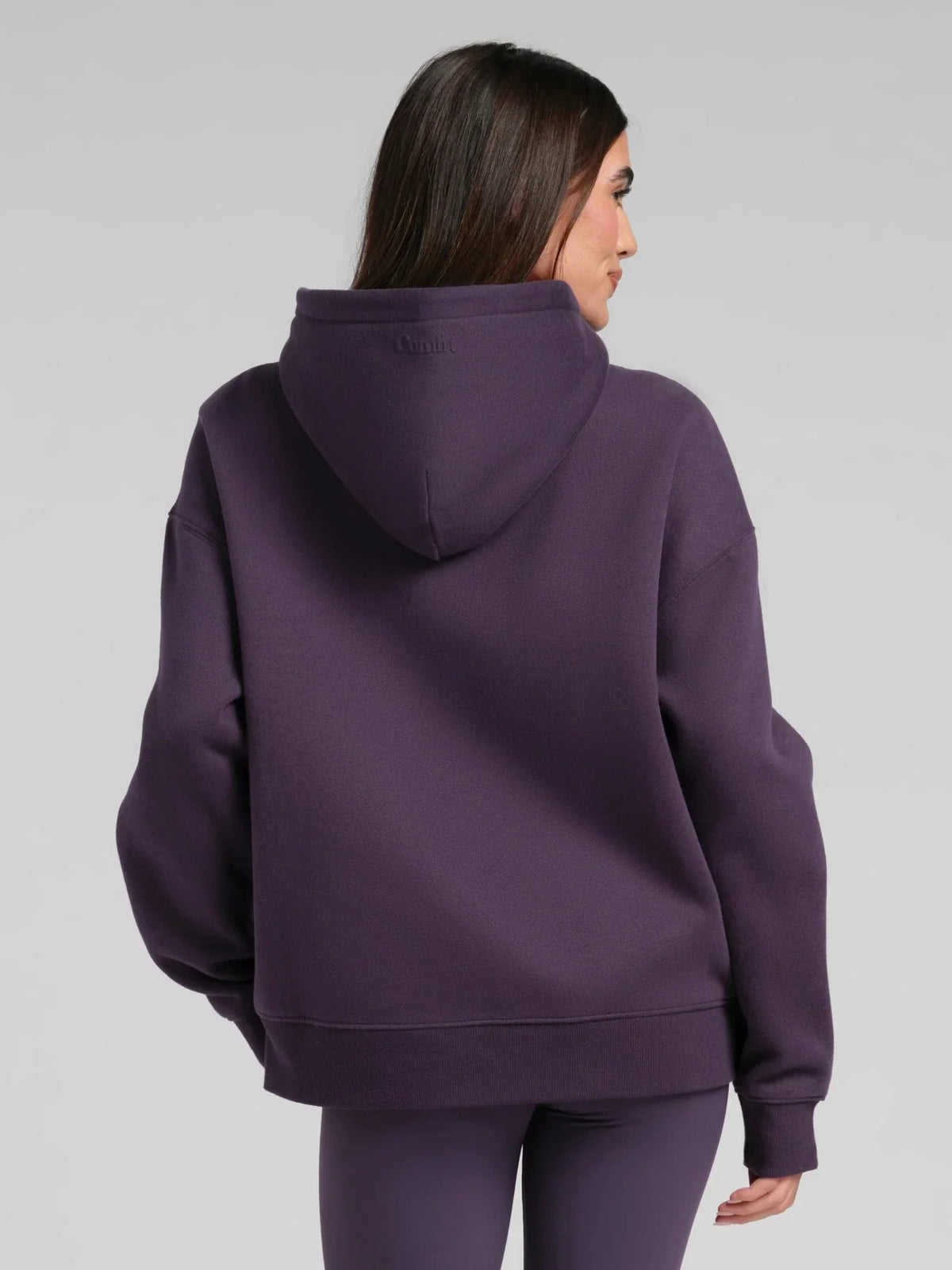 Cropped Zip Hoodie - Black