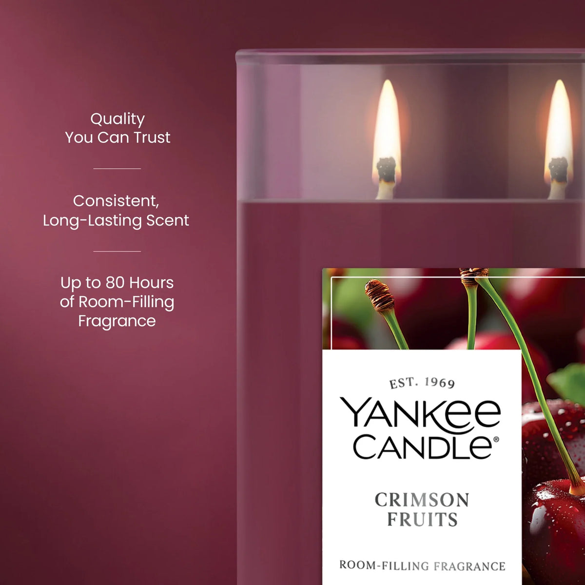 Large Tumbler Scented Candle - Red Fruit