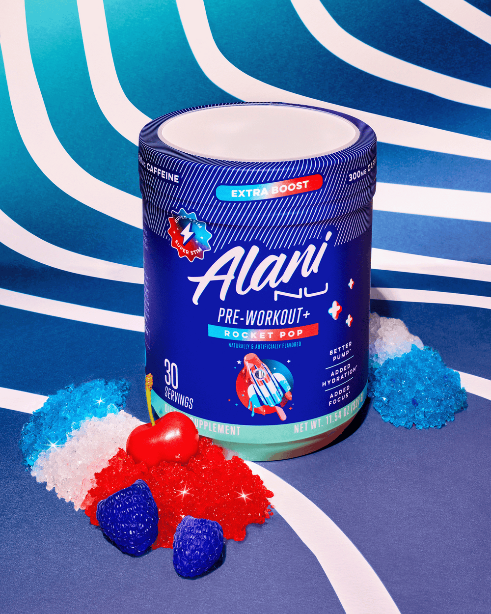 Pre-Workout Powder - Red White Blue Ice Pop