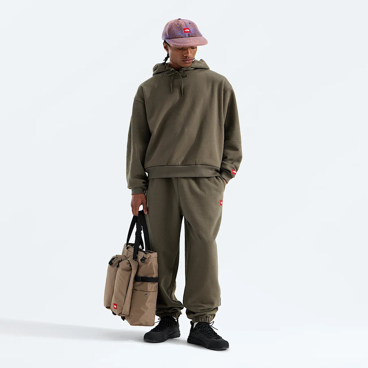 Unisex Graphic Pullover Hoodie - Taupe Green