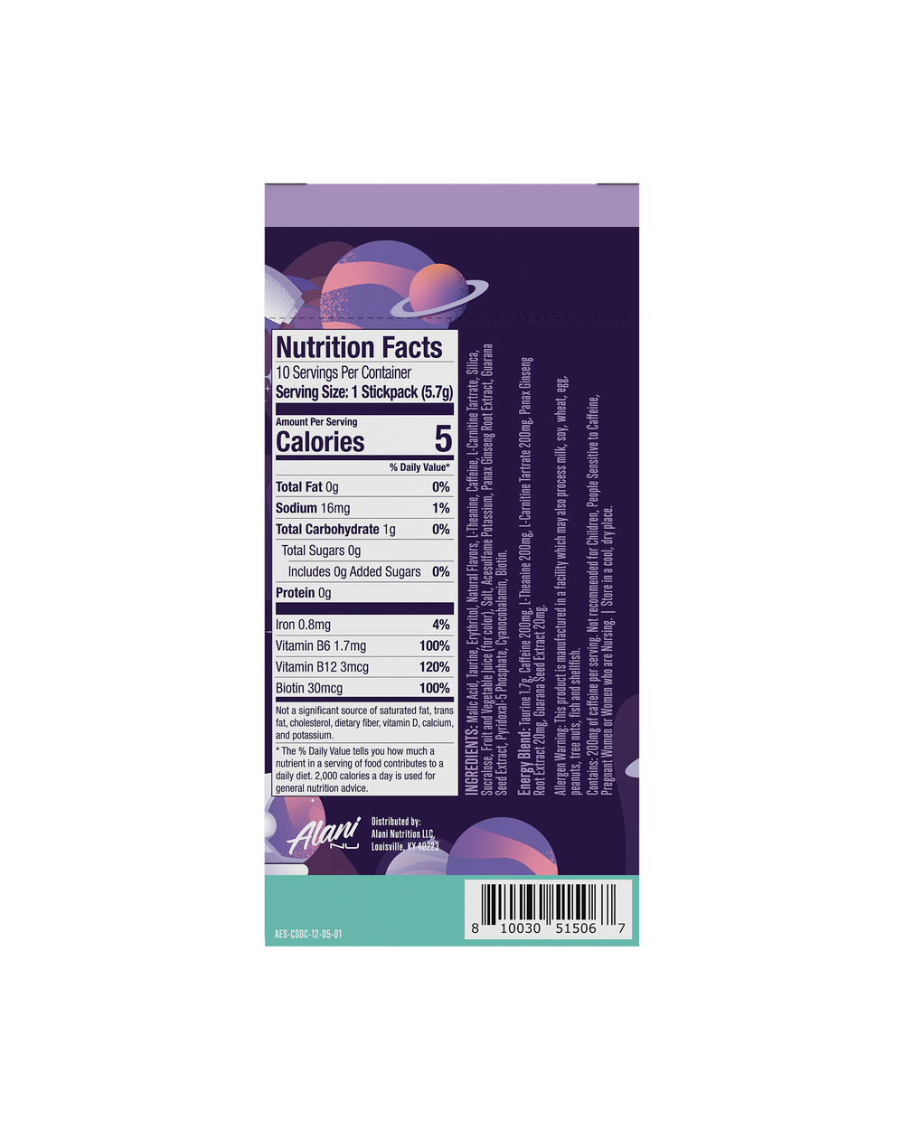 Energy Drink Mix Sticks - Cosmic Stardust