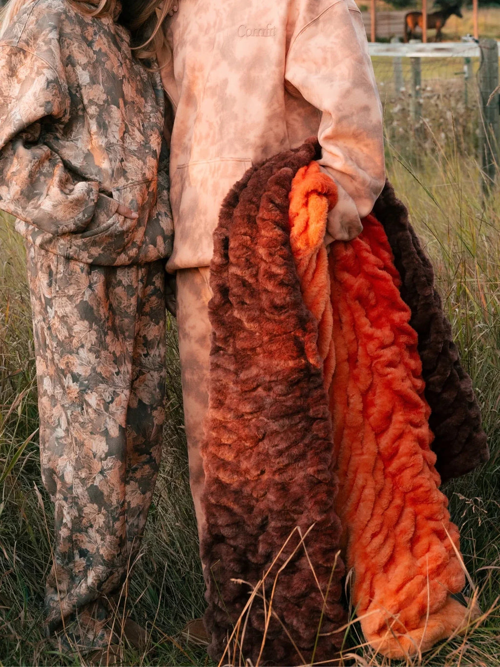 Kids Ombre Throw Blanket - Pumpkin