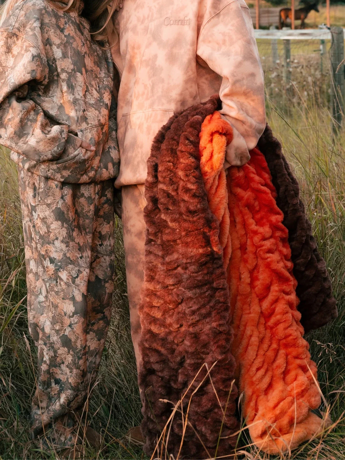 Kids Ombre Throw Blanket - Pumpkin